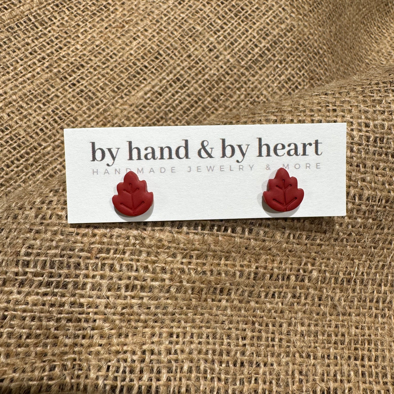 Fall Leaf Stud Earrings
