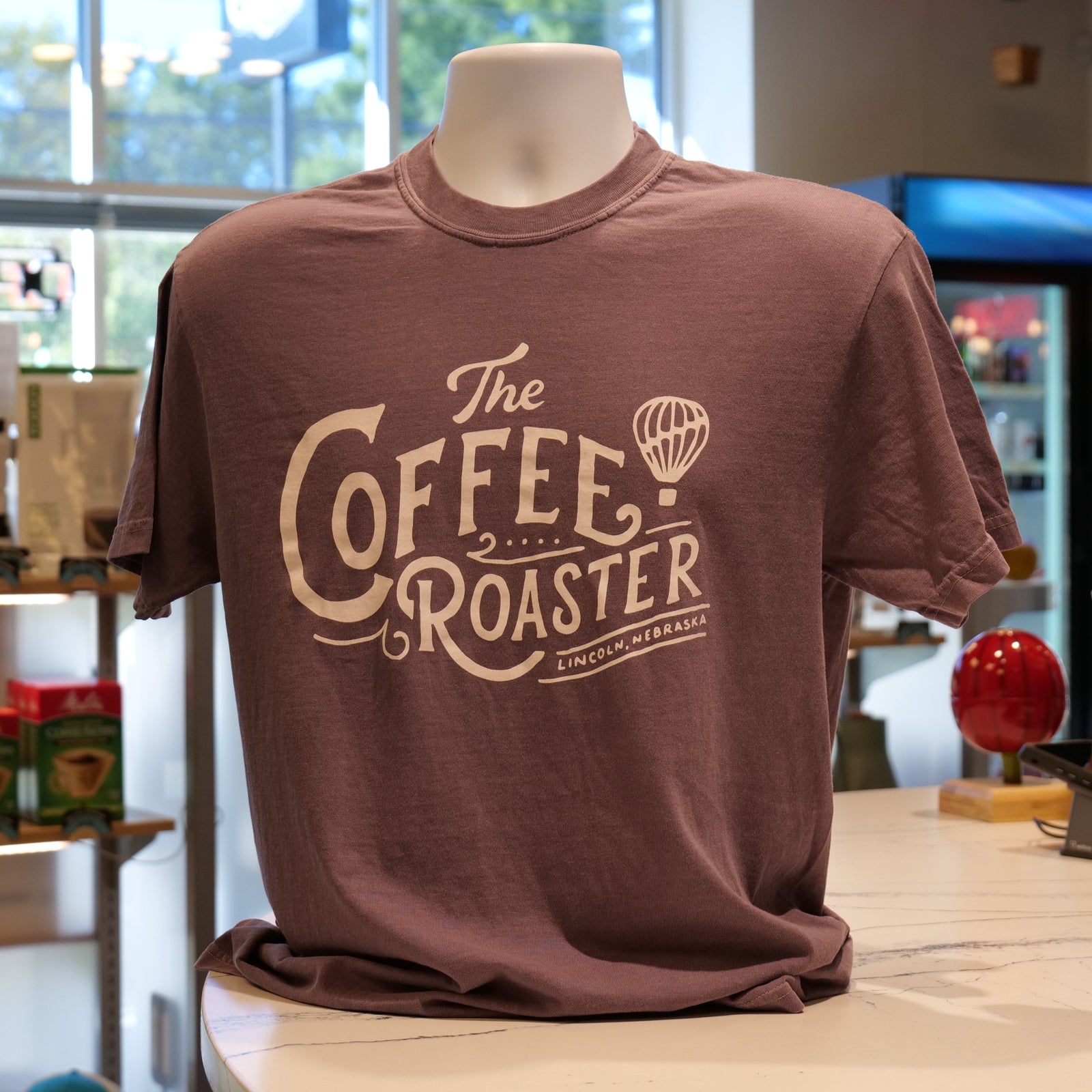 Coffee Roaster Logo T-Shirt with Air Roasted Logo