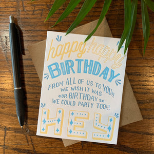 Happy Happy Birthday Card