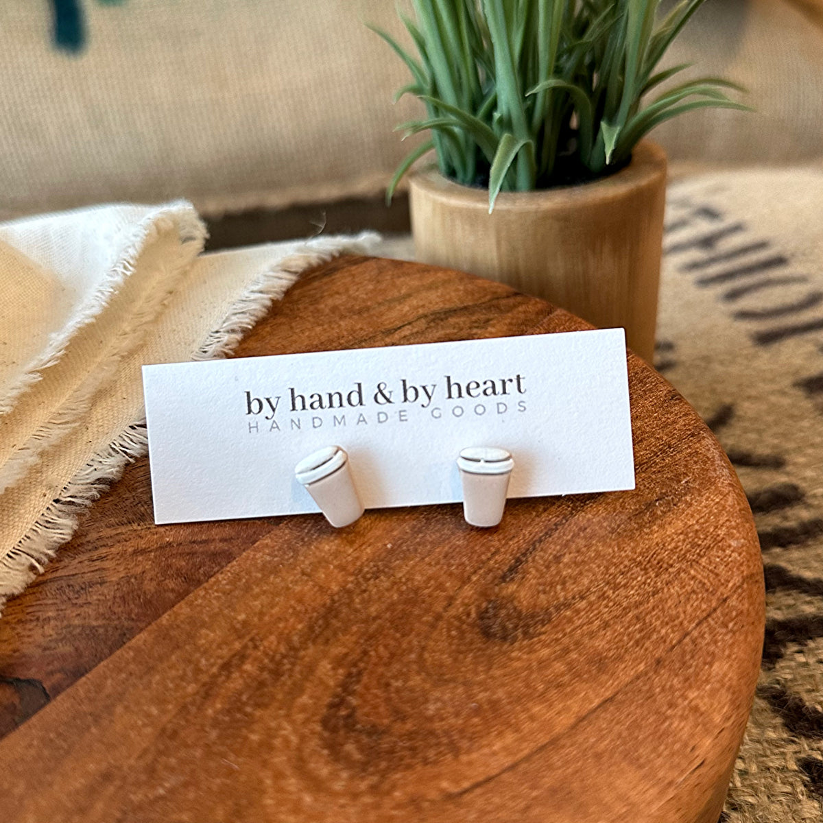 Mini Latte Stud Earrings