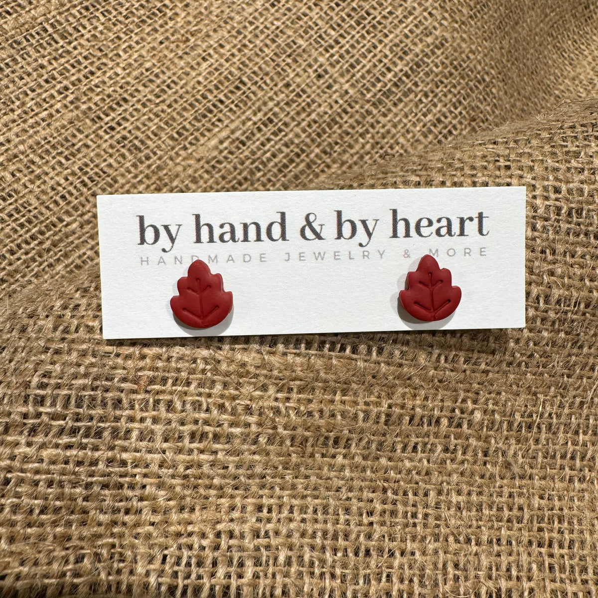 Fall Leaf Stud Earrings