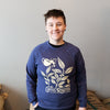 Coffee Plant Sweatshirt - Heathered Navy