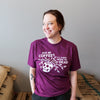 Give Me Coffee T-Shirt - Raspberry Fleck