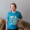 Coffee Plant T-Shirt - Heathered Teal