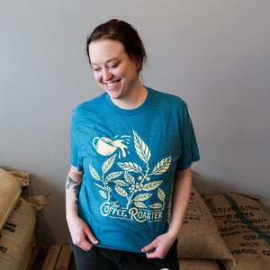 Coffee Plant T-Shirt - Heathered Teal