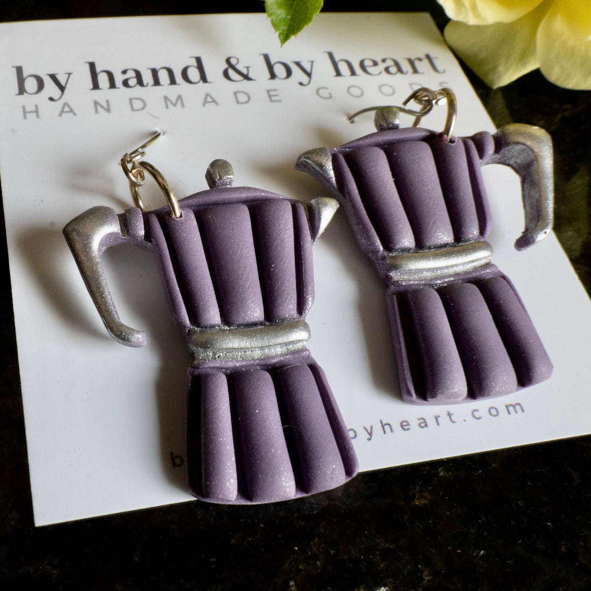 Mocha Pot Dangle Earrings