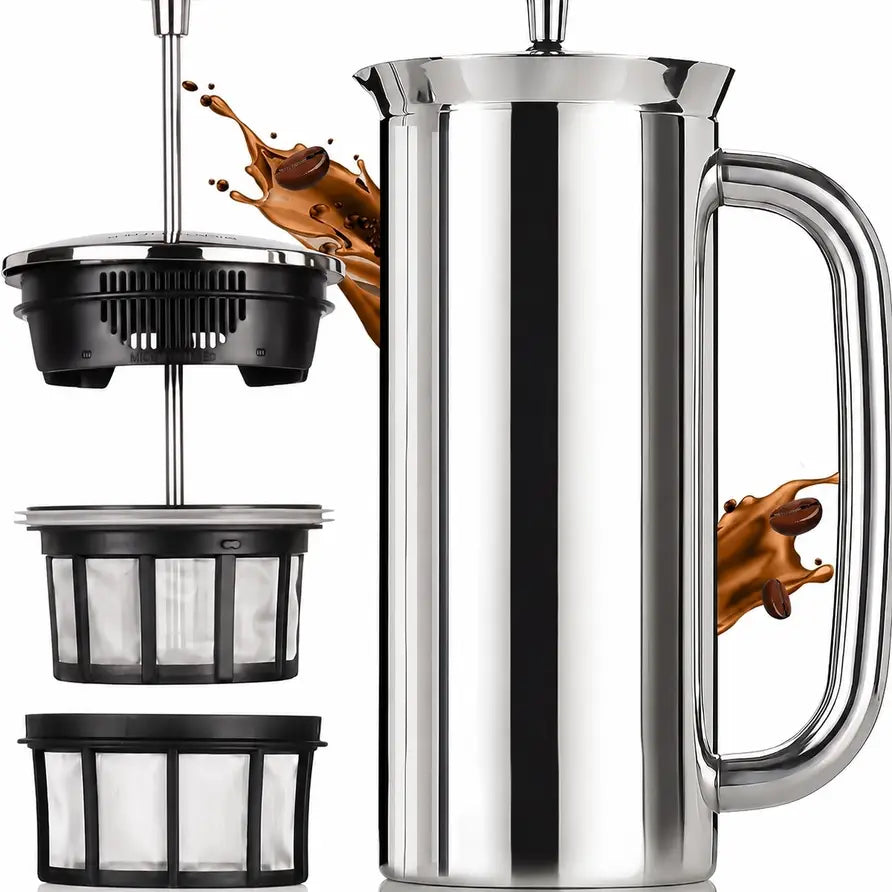 P7 ESPRO Insulated Stainless Steel French Press Coffee Maker