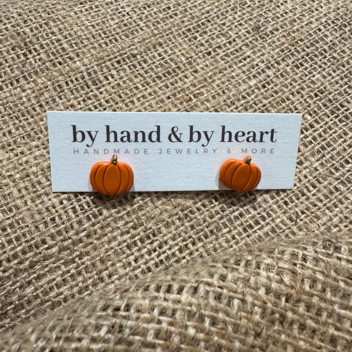 Pumpkin Stud Earrings