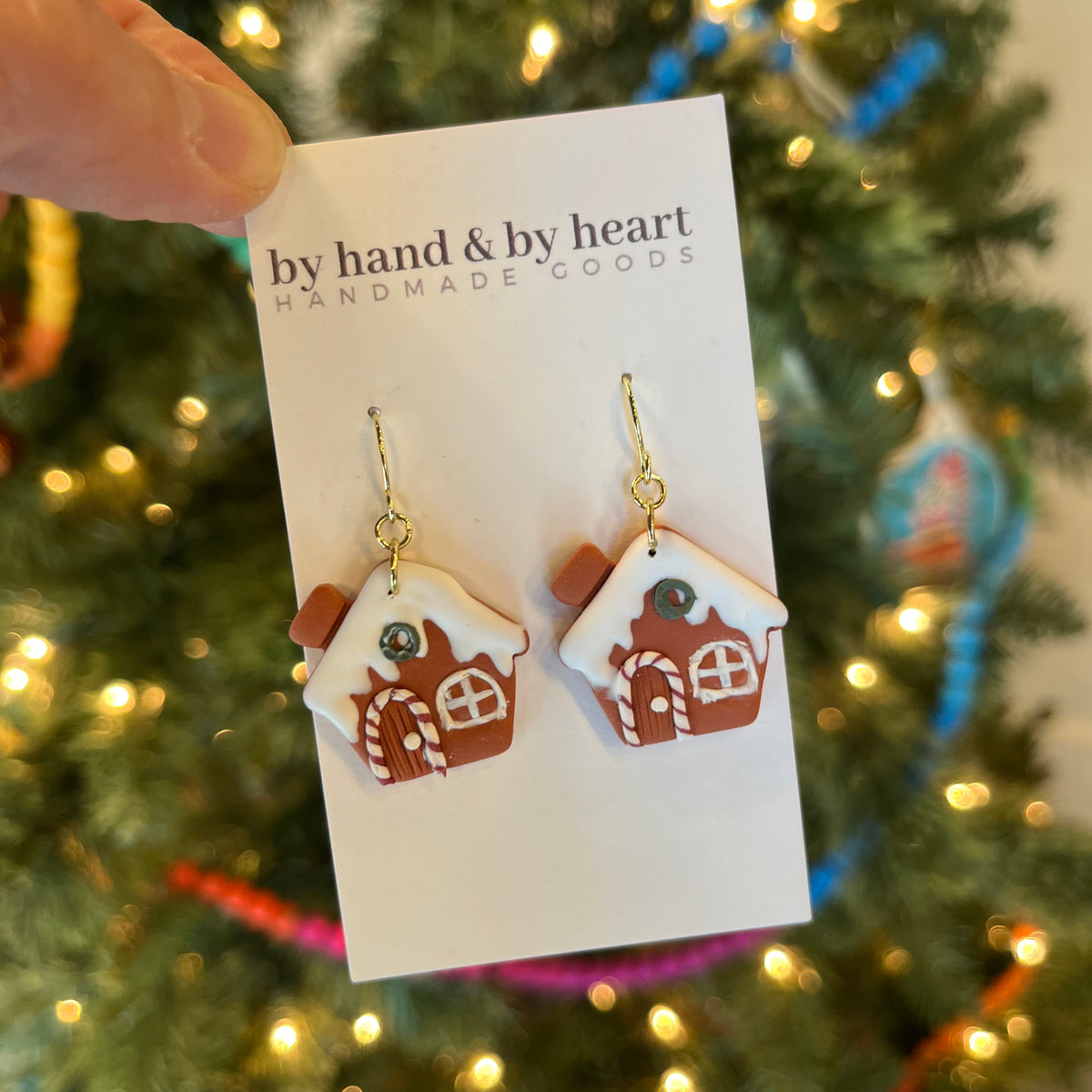 Gingerbread House Earrings