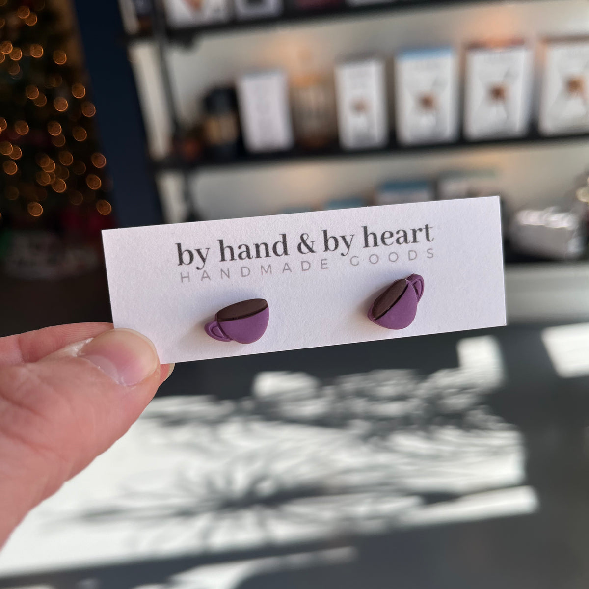 Mini Coffee Mug Stud Earrings