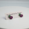 Eggplant Stud Earrings