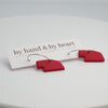 Nebraska Red Dangle Earrings