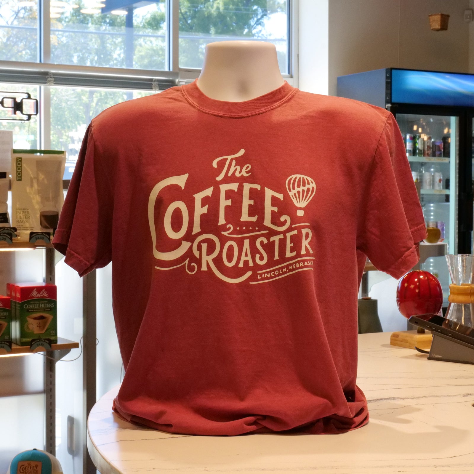 Coffee Roaster Logo T-Shirt with Air Roasted Logo