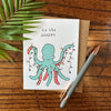 Christmas Octopus Card