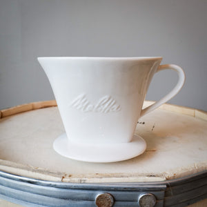 Melitta White 1-Cup Pour-Over Porcelain