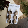 Coffee Three Mug Dangle Earrings