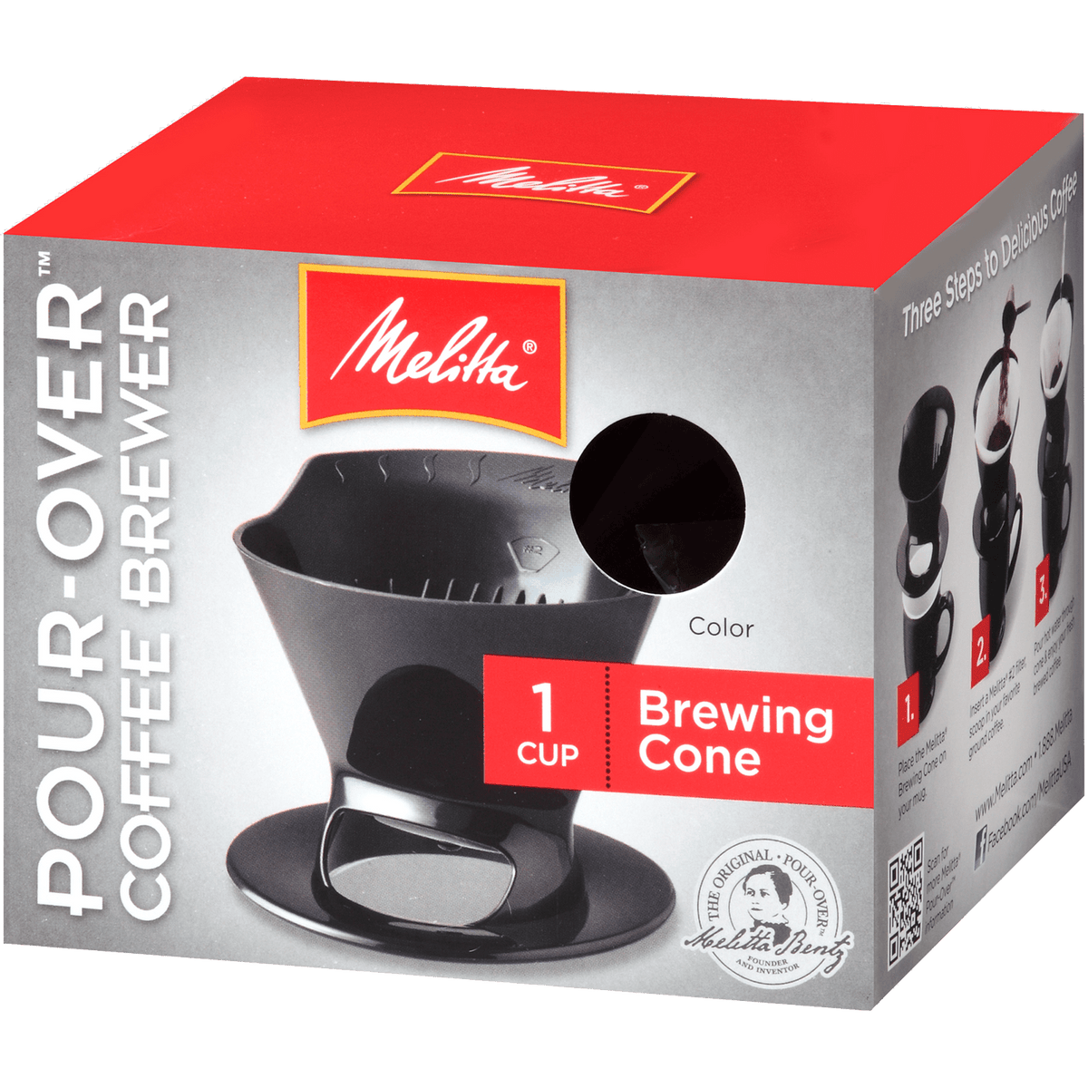 Melitta Black 1-Cup Pour-Over - Coffee Roaster