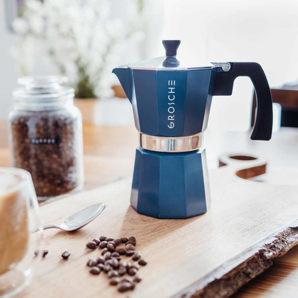 Grosche Blue MILANO Stovetop Espresso Maker – Millennials Coffee Store