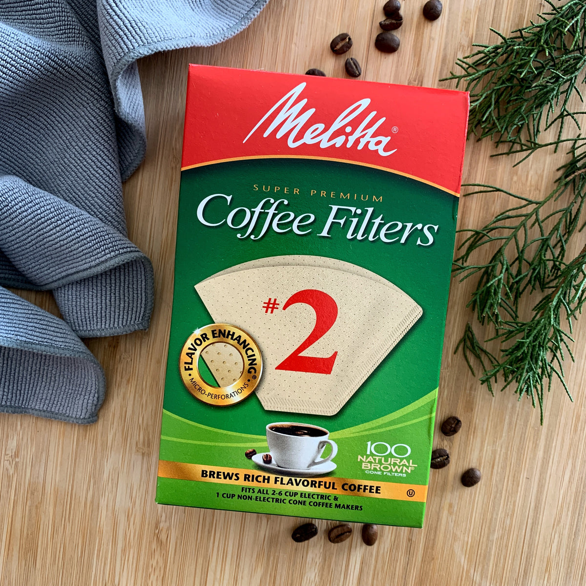#2 Melitta Cone Filter (Natural Brown) - 100 Count