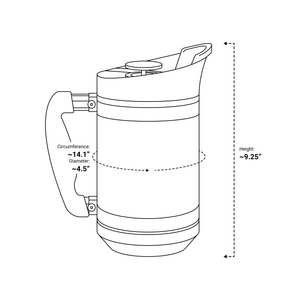 48oz Travel French Press with Bru Stop
