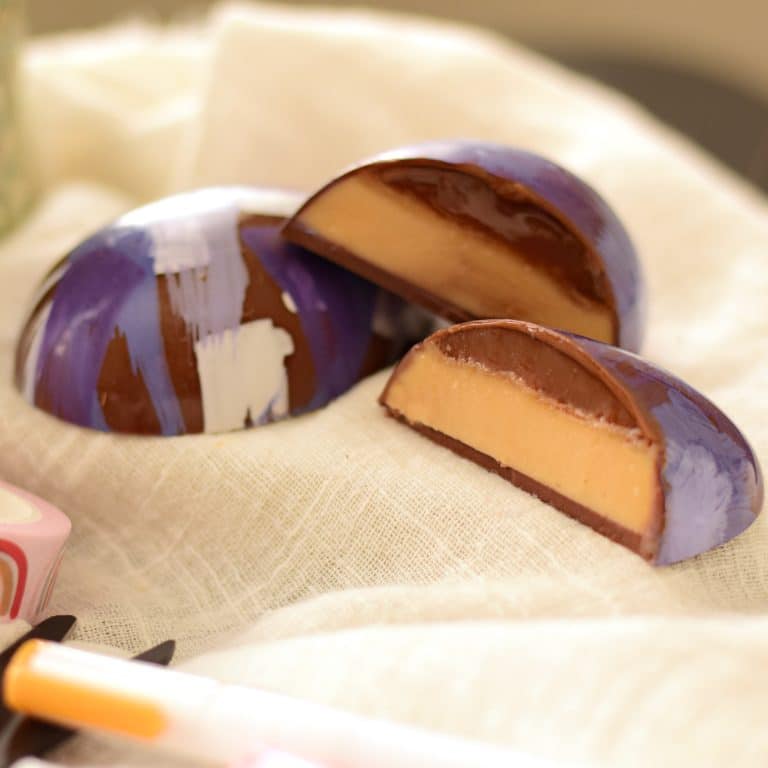 Milk Chocolate Egg with Caramel and Peanut Butter